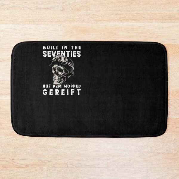 Item preview, Motorcycle gift biker saying Born in the 70s designed and sold by SiRaGeckoDesign.