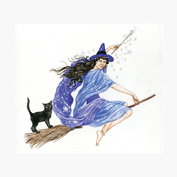 A Witch on her Night Out Photographic Print