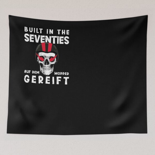 Item preview, Motorcycle gift biker saying Born in the 70s designed and sold by SiRaGeckoDesign.