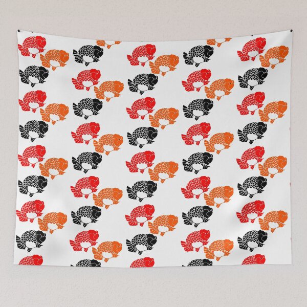Item preview, Ranchu Goldfish Side View Logo trio designed and sold by Nosnah.