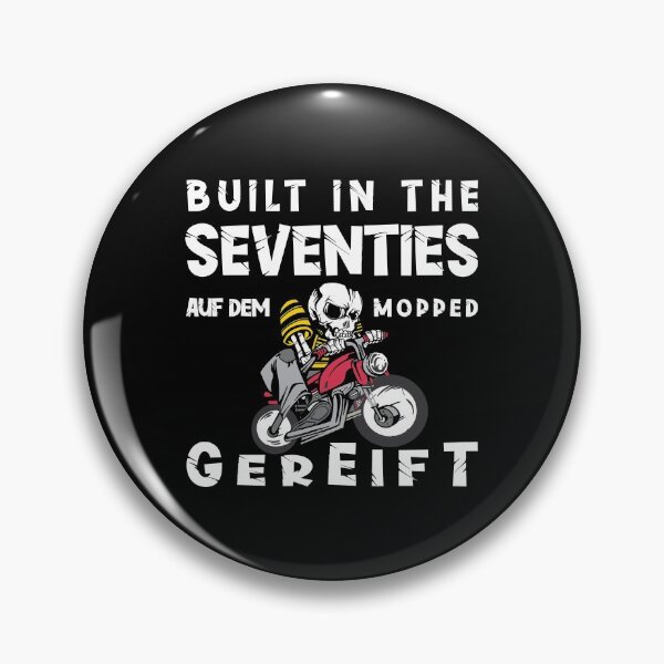Item preview, Motorcycle gift biker saying Born in the 70s designed and sold by SiRaGeckoDesign.