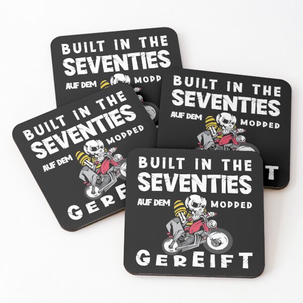 Item preview, Motorcycle gift biker saying Born in the 70s designed and sold by SiRaGeckoDesign.