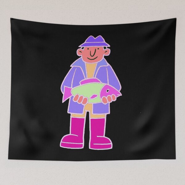 Item preview, Fisherman just caught a big fish designed and sold by NatanDesigns.