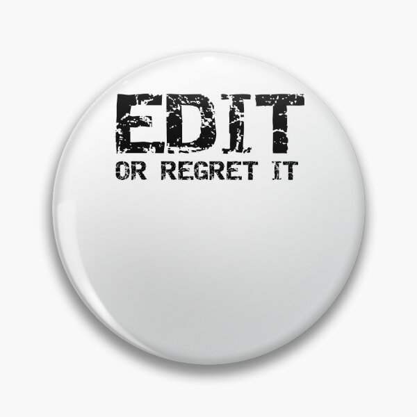 Artikelvorschau, Funny Edit or Regret It English Literature Teacher Quote entworfen und verkauft von TNDesignStudio.