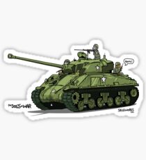 The Dogs of War: Sherman Tank Sticker