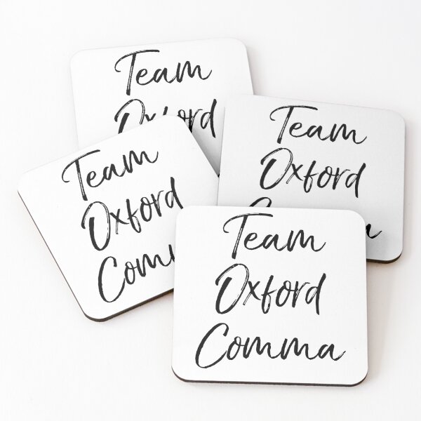 Item preview, Team Oxford Comma English Literature Teacher Quote designed and sold by TNDesignStudio.