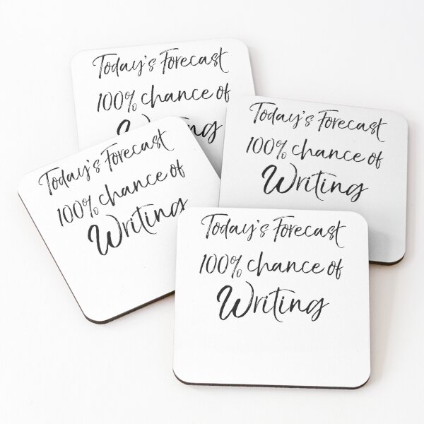 Item preview, Today's Forecast 100% Chance of Writing English Literature Teacher Quote designed and sold by TNDesignStudio.