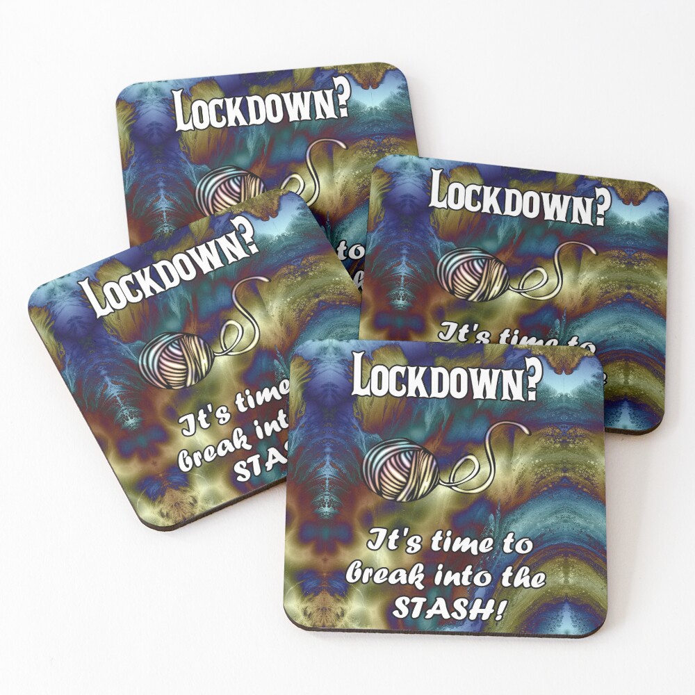 Break Into Your Yarn Stash Coasters (Set of 4)