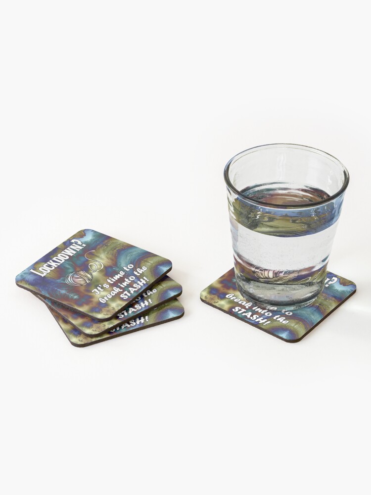 Alternate view of Break Into Your Yarn Stash Coasters (Set of 4)