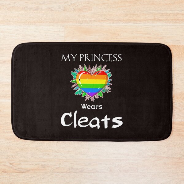 Item preview, My Princess Wears Cleats T-shirt, Softball Mom Shirt, Dad Baseball Player,soccer t-shirts,Slim Fit T-Shirt designed and sold by Essakhi12.