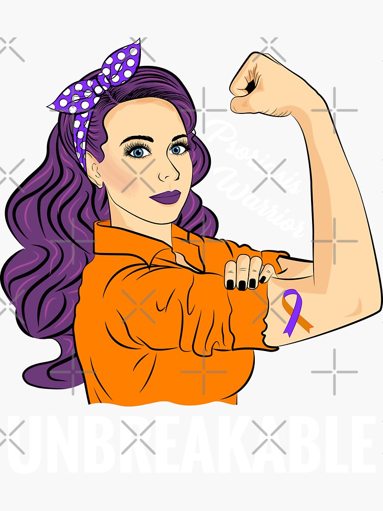 "Psoriasis Awareness Eczema Psoriatic Arthritis Disease" Sticker by