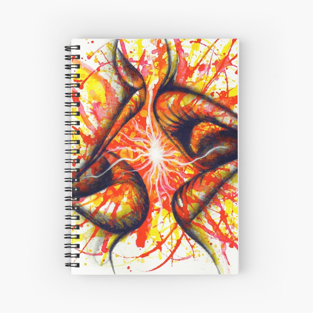 Cuaderno De Espiral «almas Gemelas Ilustración De Arte Erótico Beso