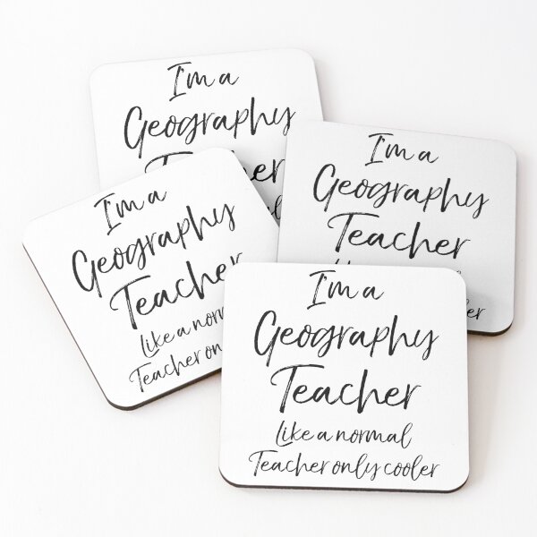 Item preview, I'm a Geography Teacher Like a Normal Teacher Only Cooler Teaching Quote designed and sold by TNDesignStudio.