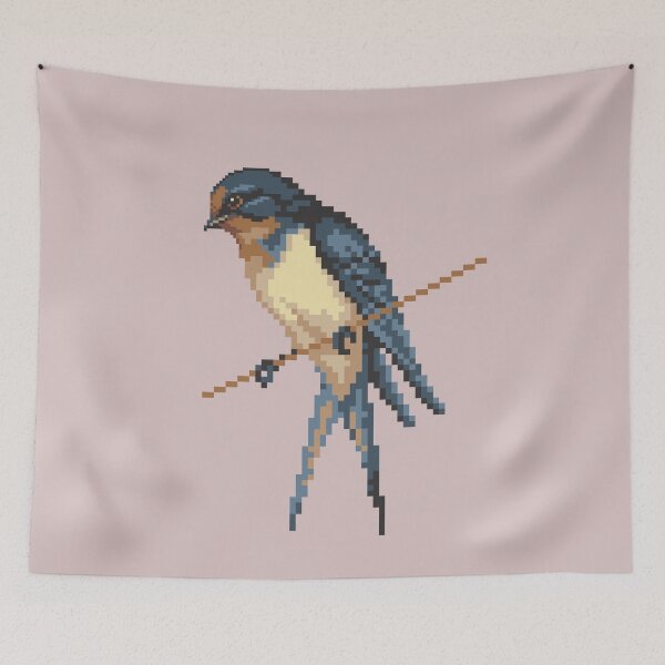 Item preview, Bird 6 pixel swallow  designed and sold by colatudo.