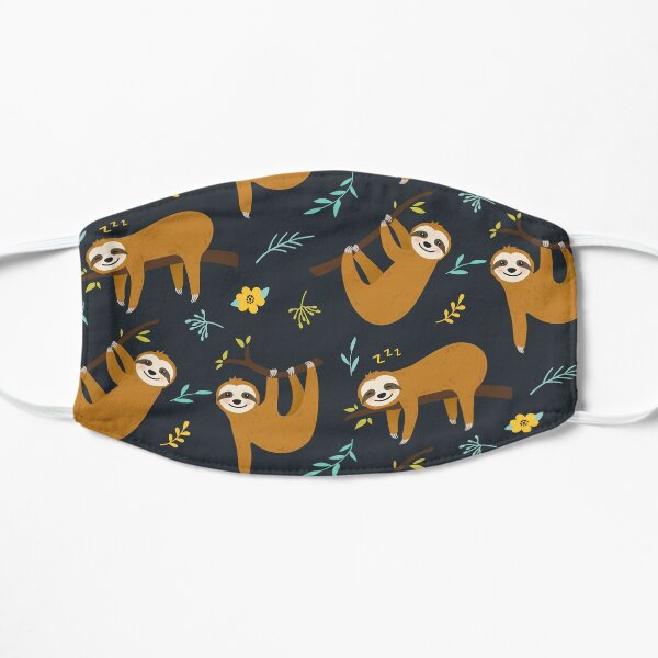 Cute sloth Seamless pattern | Funny Animal Gift Mask
