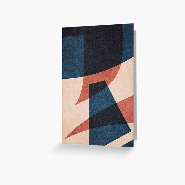 ABSTRACT ALPHABET / Gothic E Greeting Card