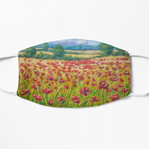 coquelicots Masque sans plis