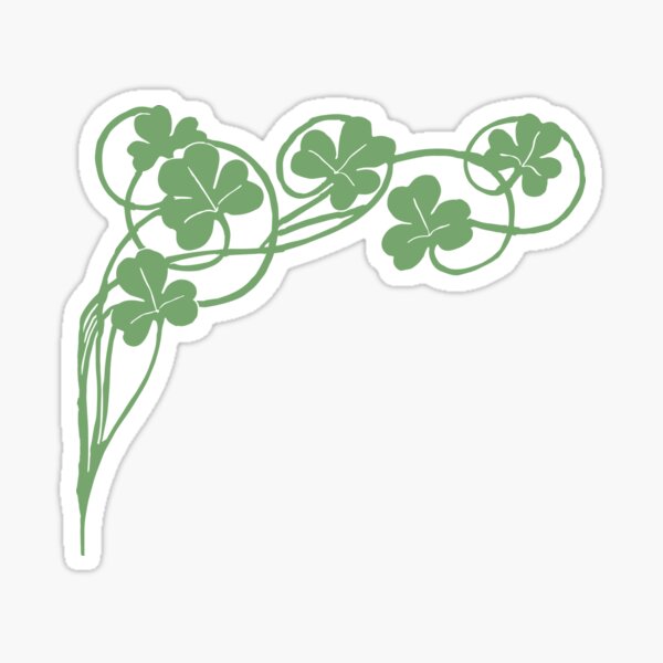 Green clover Sticker