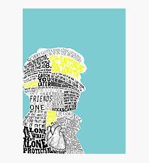 Sherlock Typography Art Photographic Print