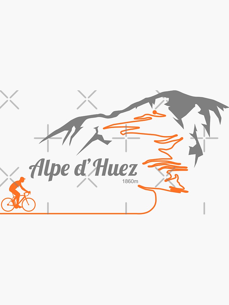 Autocollant Logo L'Alpe d'Huez - Souvenirs en Ligne