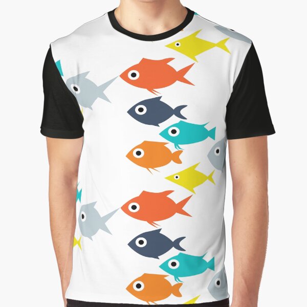 Colorful fish pattern design Graphic T-Shirt