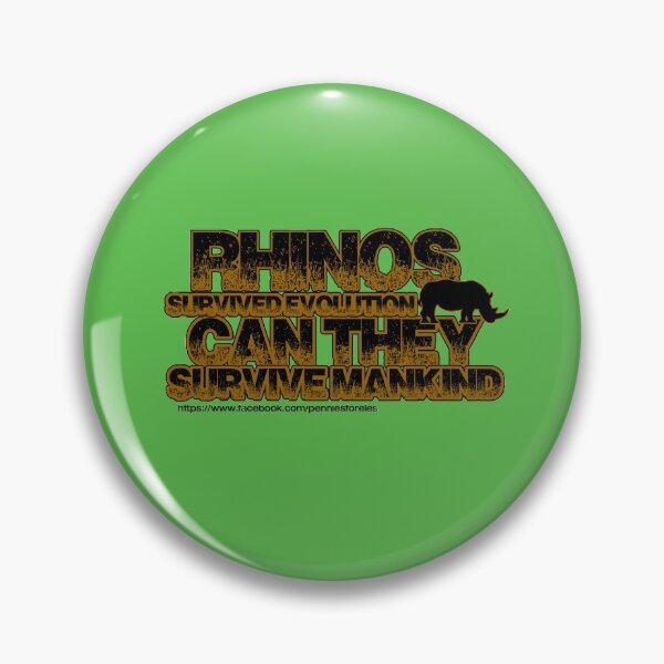 Item preview, Rhinos survived evolution can they survive mankind designed and sold by pennies4eles.