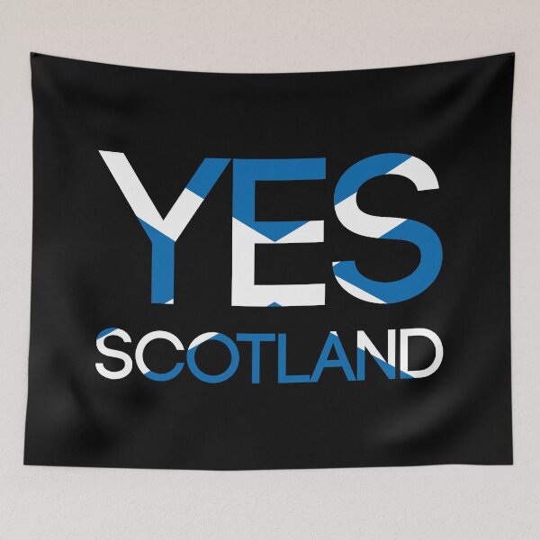 Item preview, YES SCOTLAND, Scottish Independence Saltire Flag Text Slogan designed and sold by MacPean.