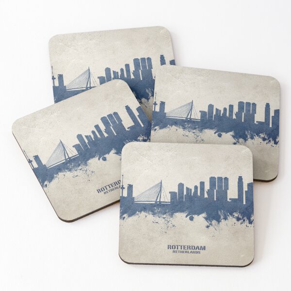 Item preview, Rotterdam The Netherlands Skyline designed and sold by ArtPrints.