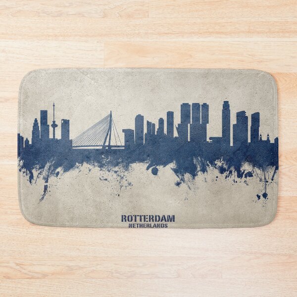 Item preview, Rotterdam The Netherlands Skyline designed and sold by ArtPrints.
