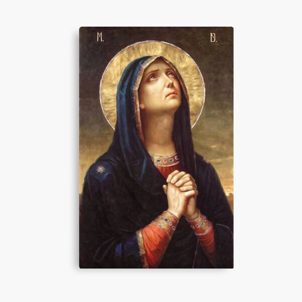 Unknown author~Our Lady praying - Canvas printing - Paintings