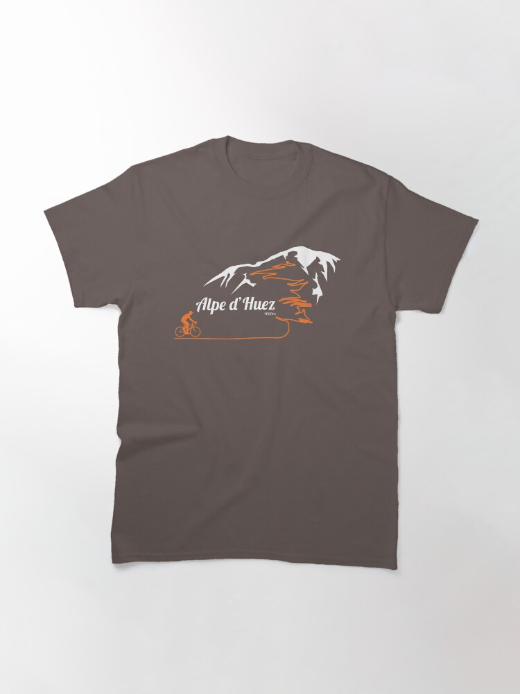 Alternate view of Alpe d'Huez Cycling Print Classic T-Shirt