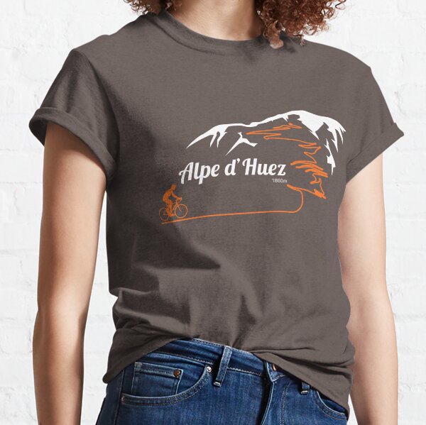 Imprimé vélo Alpe d'Huez T-shirt classique