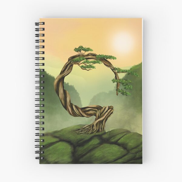Item preview, Enso Zen Circle Bonsai Tree  designed and sold by k9printart.