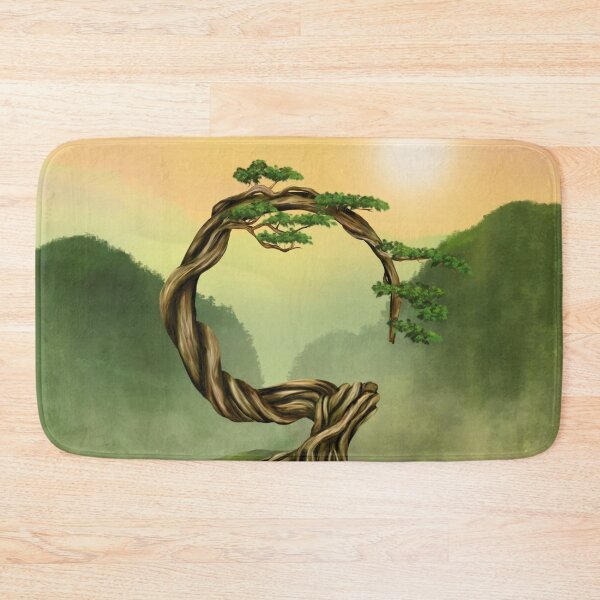 Item preview, Enso Zen Circle Bonsai Tree  designed and sold by k9printart.