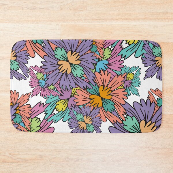 Item preview, Retro Colorful Pastel Floral Pattern  designed and sold by Artistestella.