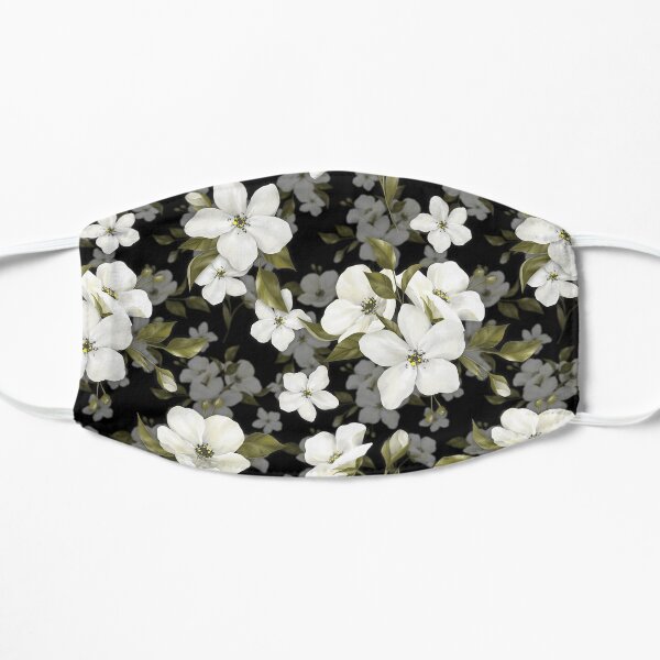 Apple flowers. Pattern Flat Mask