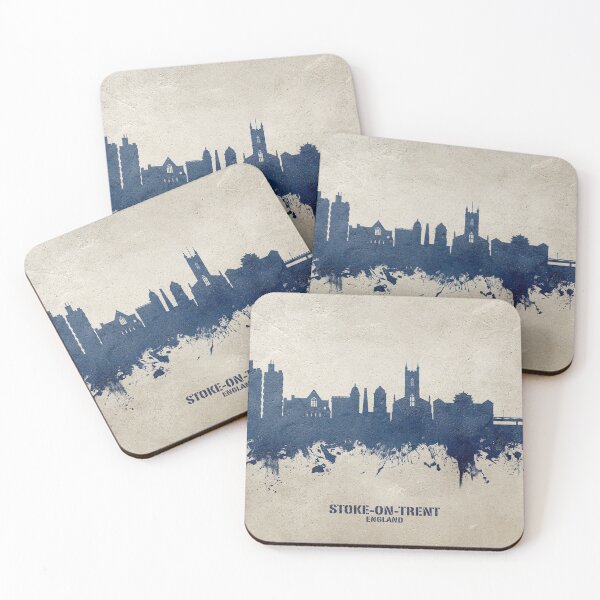 Item preview, Stoke-on-Trent England Skyline designed and sold by ArtPrints.