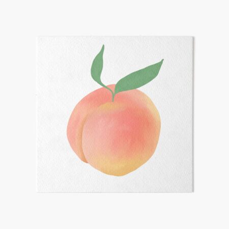 "Peach Watercolor" Art Board Print By Rachelpatris | Redbubble