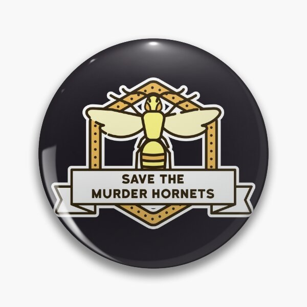 Item preview, "Save The Murder Hornets" Funny Bee Emblem designed and sold by ThirdCultureKidDesigns.
