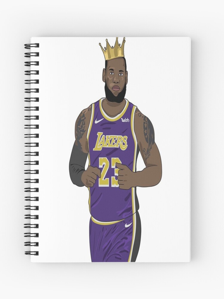 LeBron James Jersey Back | Spiral Notebook