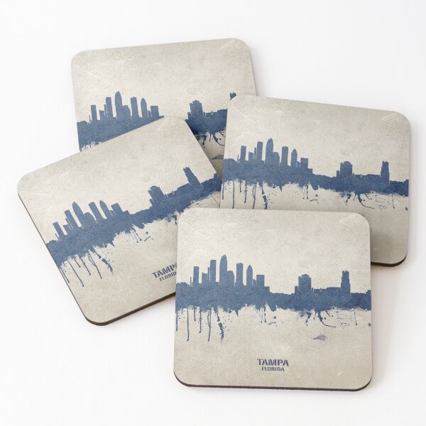 Aperçu de l'œuvre Tampa Florida Skyline créée et vendue par ArtPrints.