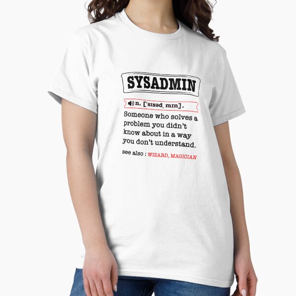 Item preview, sysadmin Definition designed and sold by WeeTee.