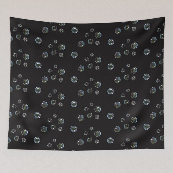 Item preview, Bubbles on Black, Colour Pencil Art, Soap Bubbles, Reflections designed and sold by JoyfulWhimsy.