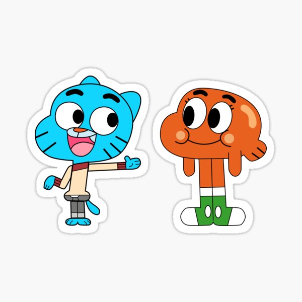 Running Gumball Watterson Sticker - Sticker Mania