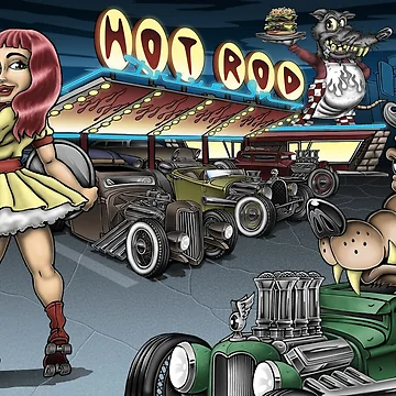 Artwork thumbnail, Hot Rod Drive In by brittmadding