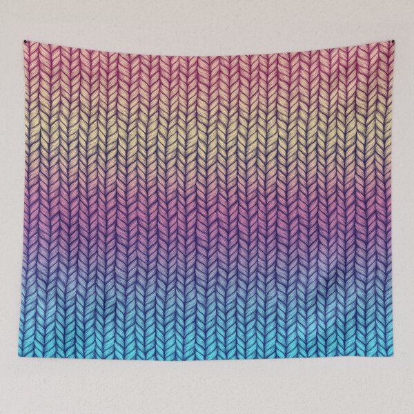 Item preview, Rainbow Gradient Chunky Knit Pattern designed and sold by micklyn.