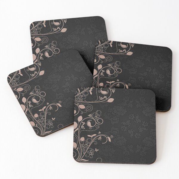 Item preview, Beautiful Black Scroll & Floral Graphic Design: Home Decor, Apparel, Masks & Gifts designed and sold by Cute & Sassy Custom Gifting Boutiques.