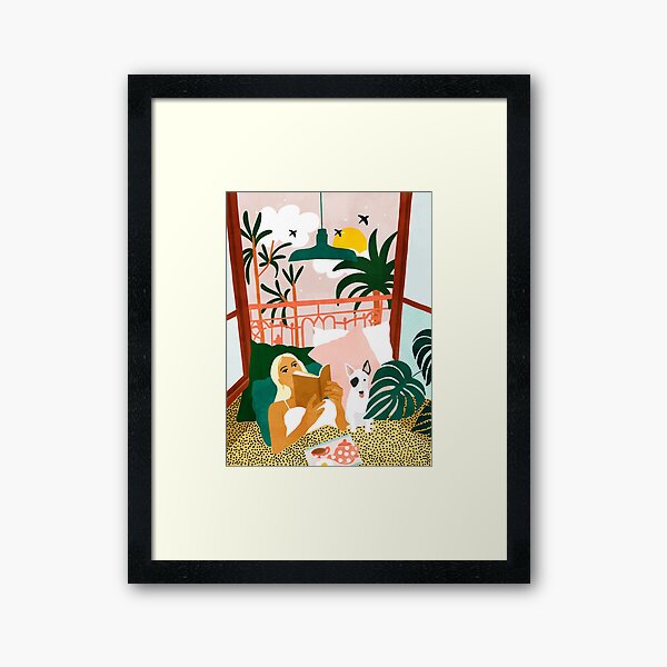 Item preview, Pet Pals, Animals Lovers Illustration, Travel With Pets Modern Bohemian Painting designed and sold by 83oranges.