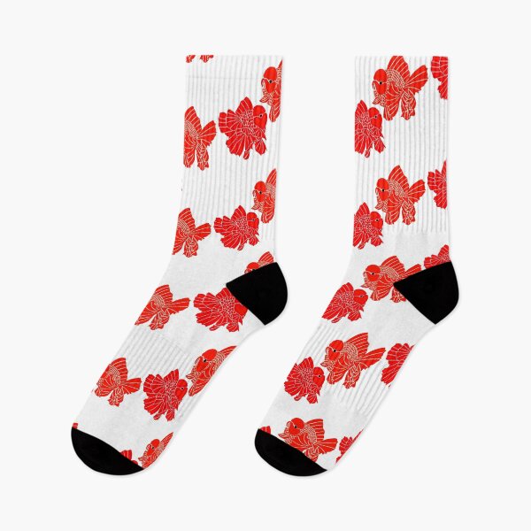 Item preview, Fancy Oranda Goldfish Pair Logo Full Red designed and sold by Nosnah.