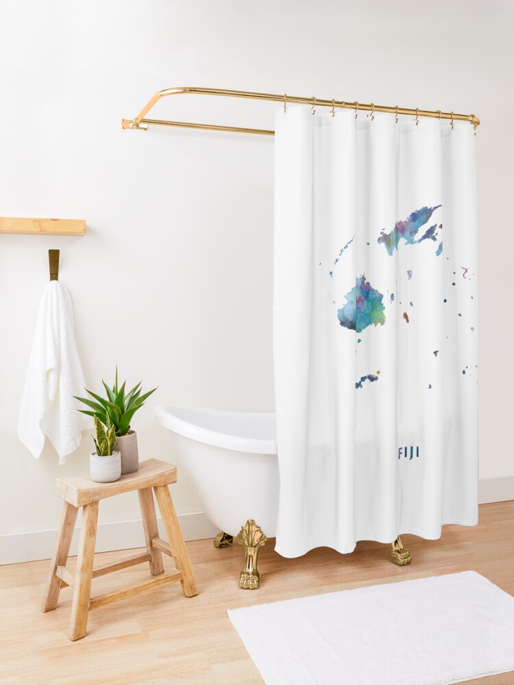 "Fiji" Shower Curtain for Sale by MonnPrint Redbubble